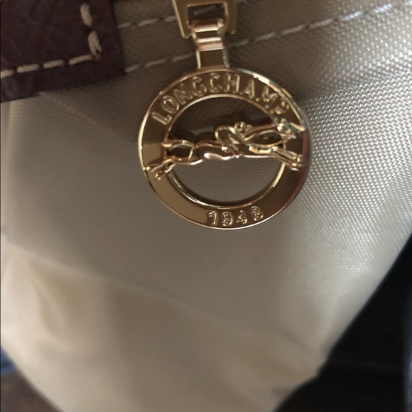 Sold!! Longchamp Small Le Pliage Tote Beige - Picture 5 of 8